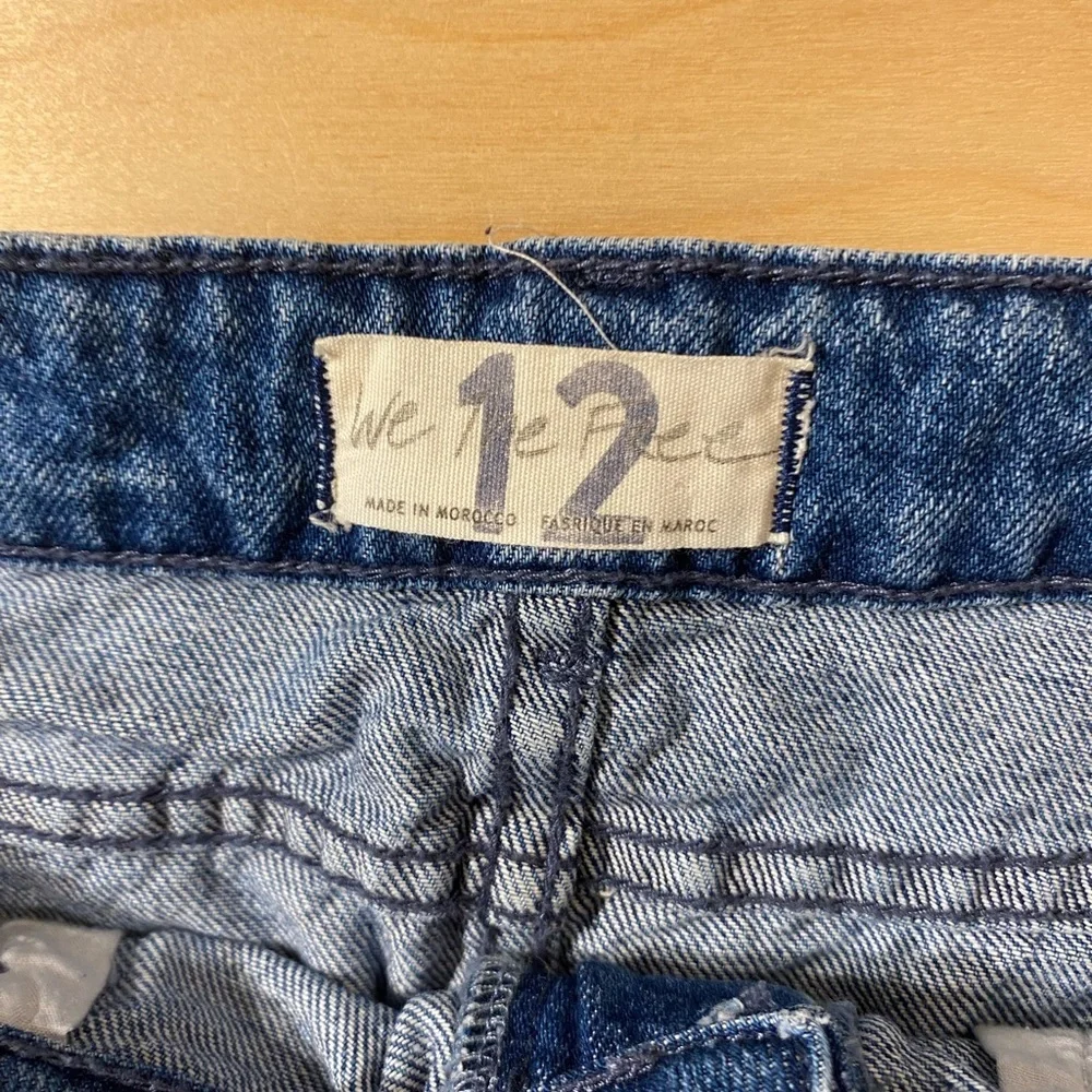 We the Free Distressed Denim Mini Skirt 12 (E)